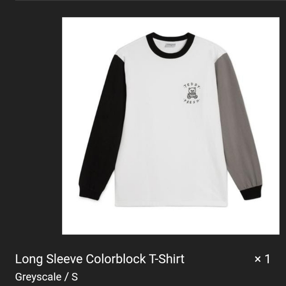 Long Sleeve Colorblock T-Shirt - Picture 2 of 9